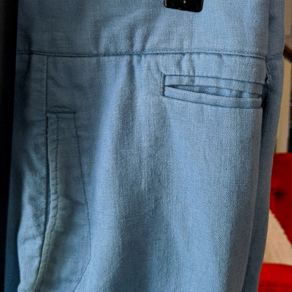 Grayers Linen Cotton blend pants 40-34, soft blue - Picture 3 of 7